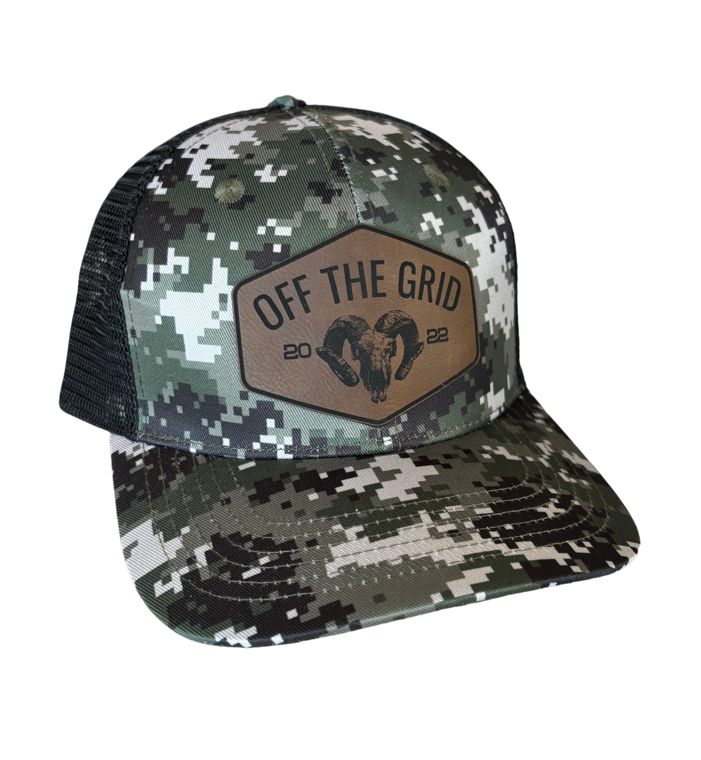 CAMO RAM TRUCKER SNAPBACK HAT